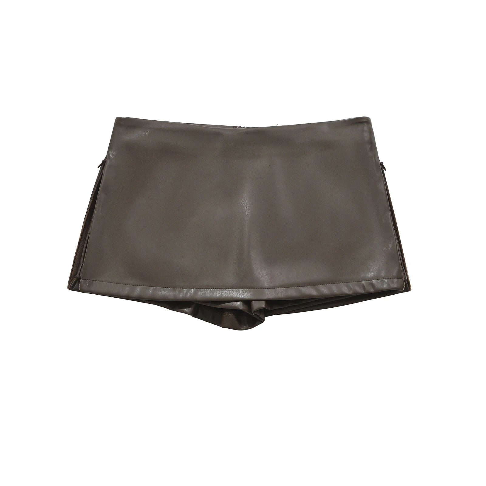 Chic Faux Leather Mini Skirt