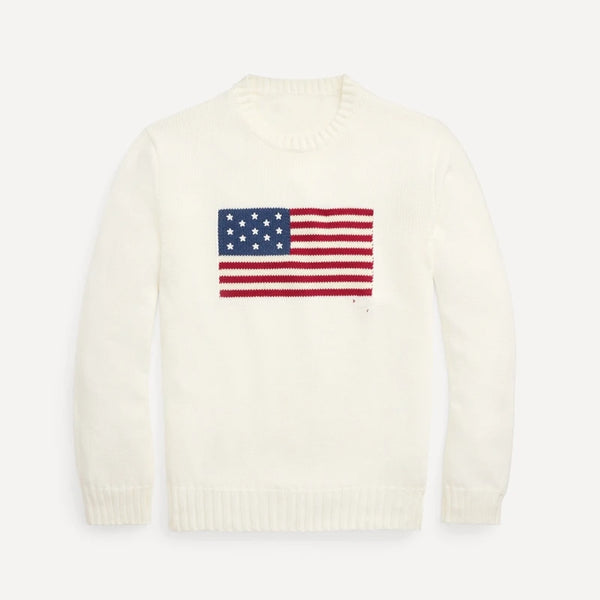 Patriotic Knit Sweater for Women