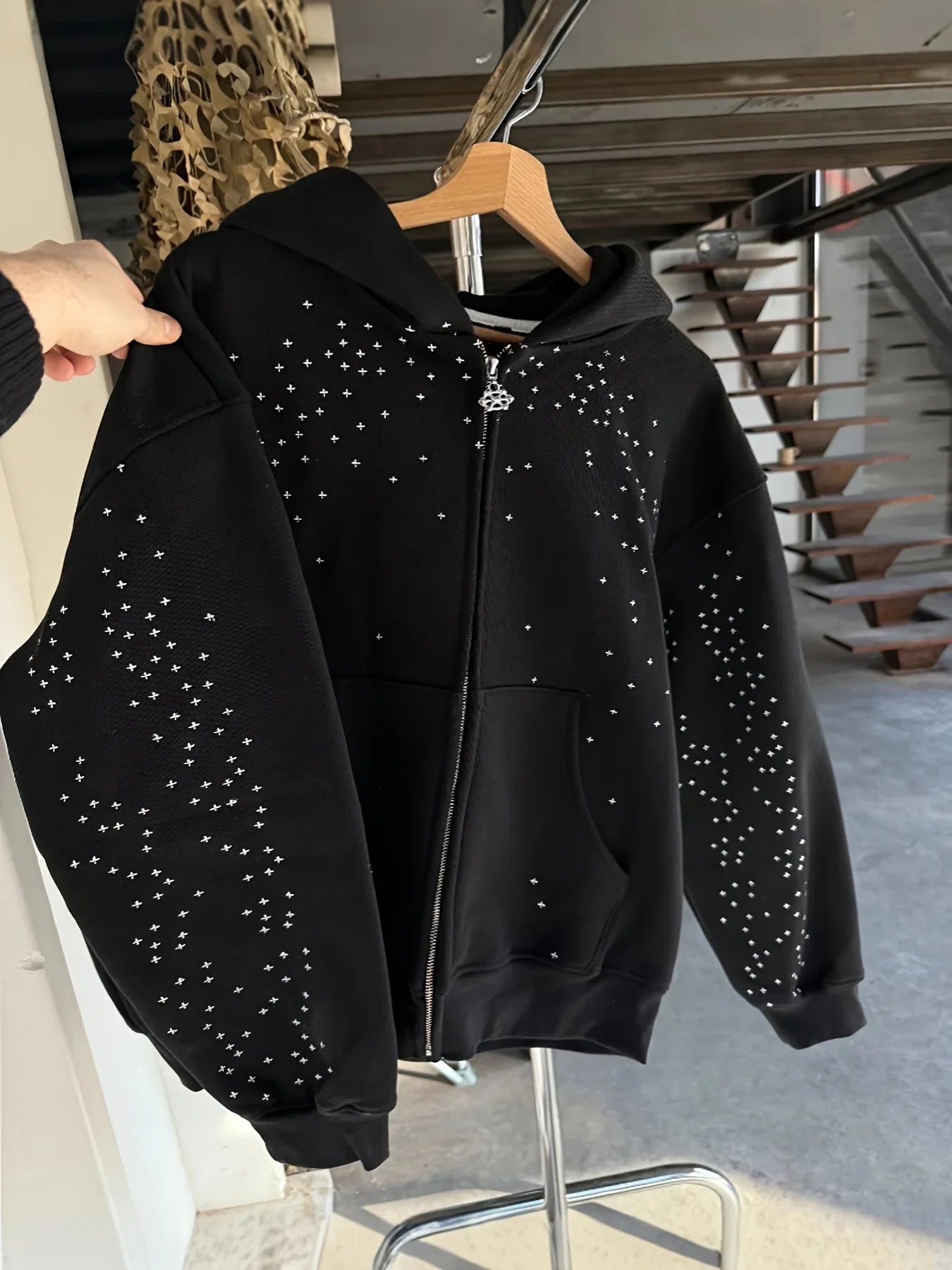Glam Rhinestone Hoodie