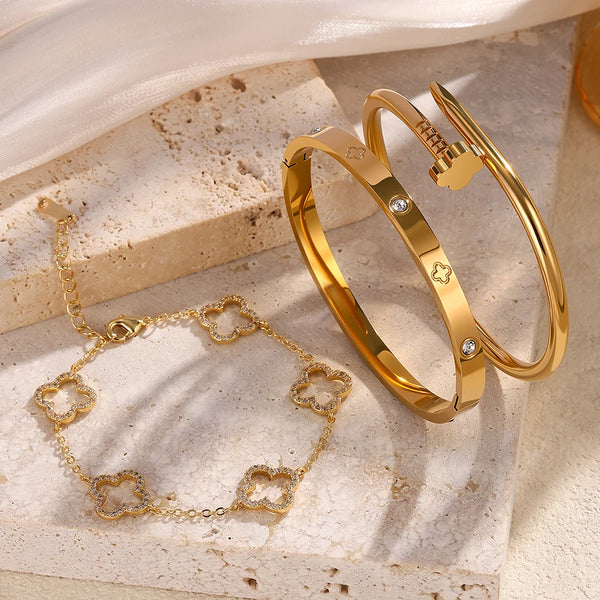 Stainless-Steel-Gold-Plated-Four-Leaf-Flower-Nails-Stacked-Bracelet-Bangles-Shiny-Zircon-Couple-Jewelry-Gift.jpg