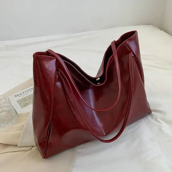 Chic Soft Leather Tote Bag